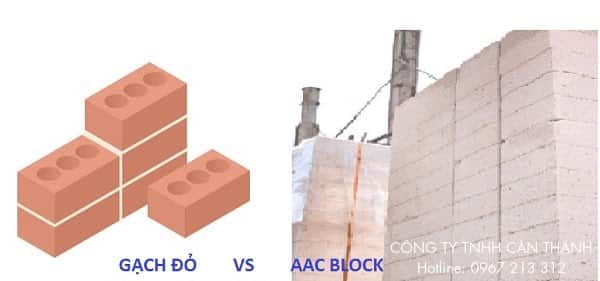 Bật bí bí mật so sánh giá gạch AAC và gạch đỏ