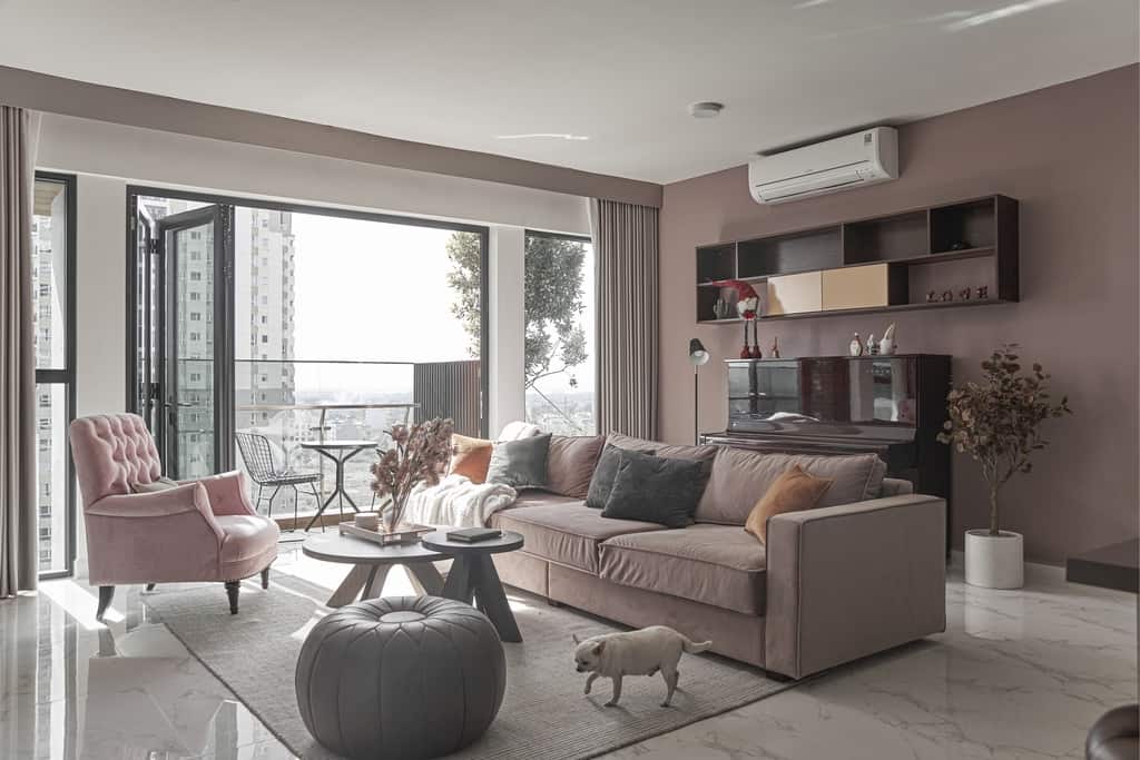 Căn hộ sắc hồng lãng mạn 170 m2 tại TP Thủ Đức